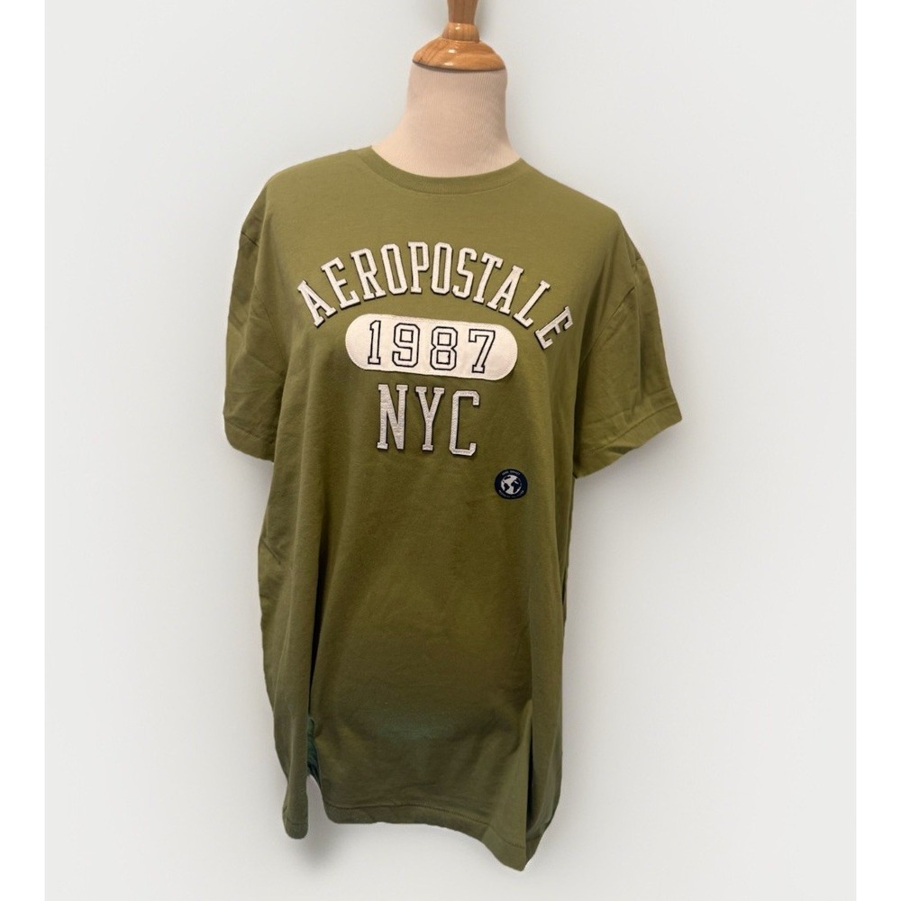 Aeropostale‎ Classic Green  Aeropostle NY 1987 Size Large T-Shirt